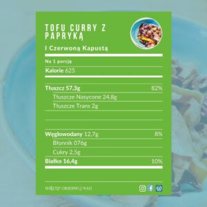 Curry z tofu - makro